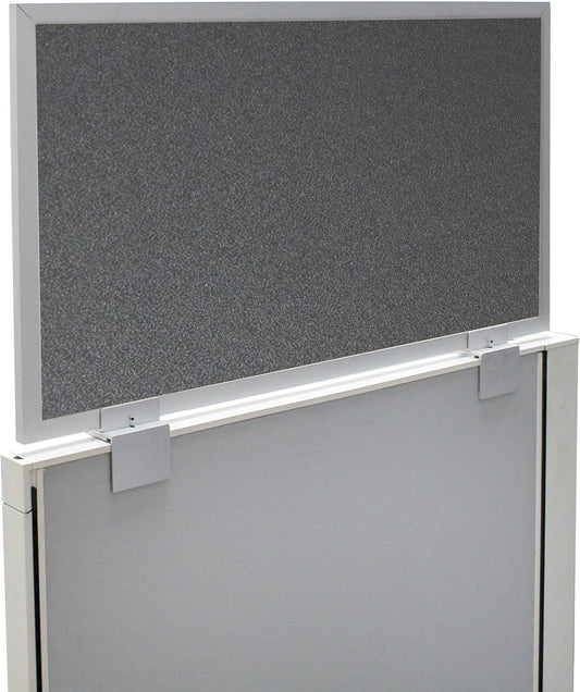 OBEX Acoustical Cubicle Privacy Screen Extender Desk Panel & Office Divider, Add Separation & Block Noise, 18" x 24", Graphite