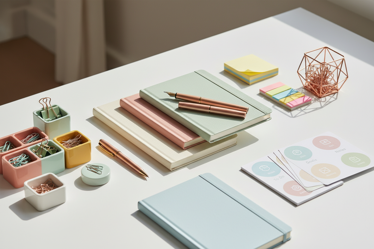  Discover tools, notebooks, pens, and organizers that not only look good but make your workday easier and more enjoyable.